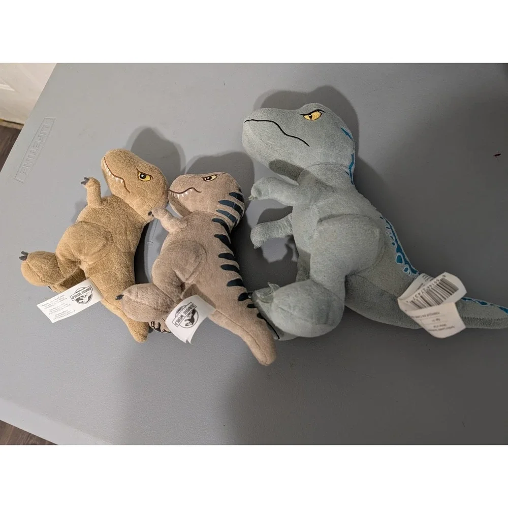 Jurassic‎ World Plush Dinosaur's,(3)